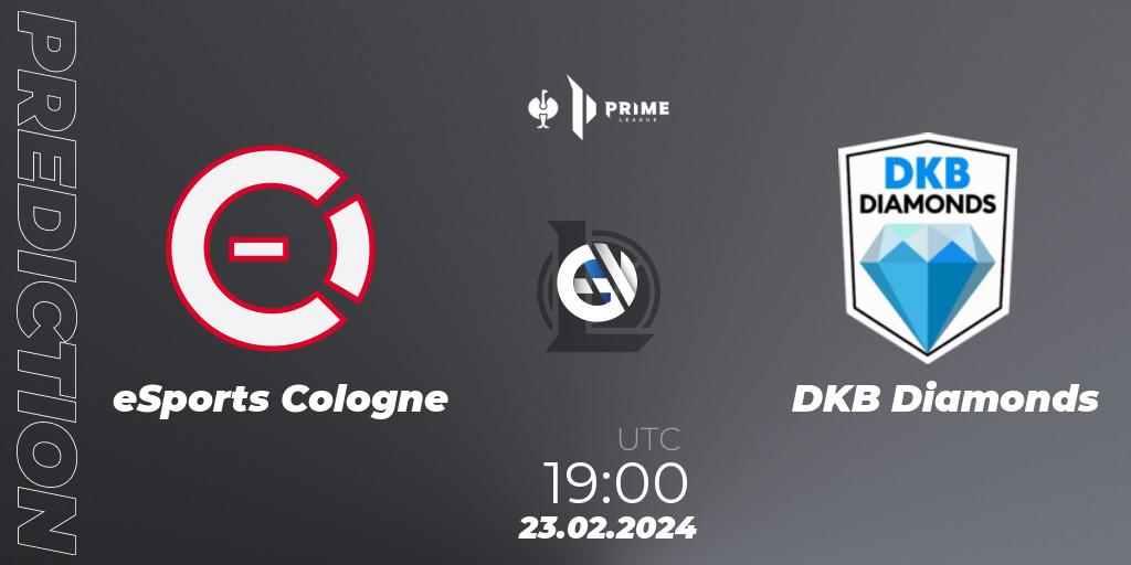 eSports Cologne vs DKB Diamonds: Match Prediction. 23.02.24, LoL, Prime League 2nd Division