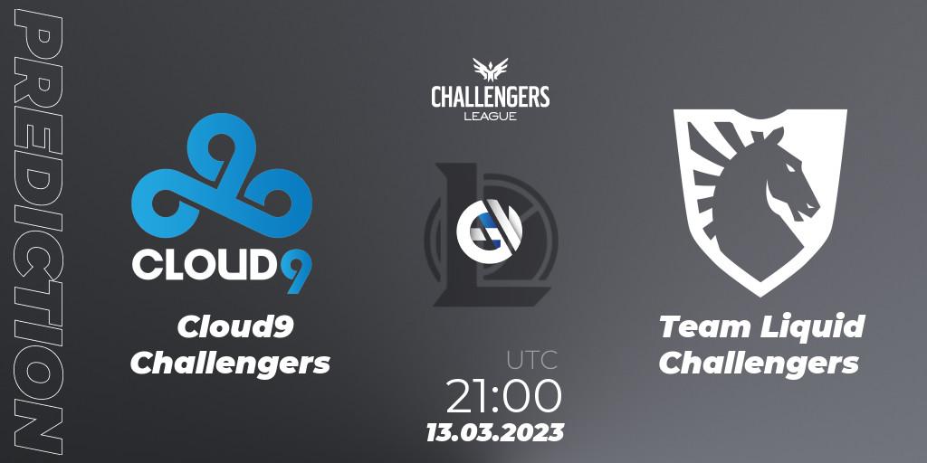 Cloud9 Challengers vs Team Liquid Challengers: Match Prediction. 13.03.23, LoL, NACL 2023 Spring - Playoffs