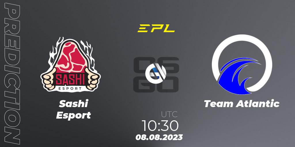  Sashi Esport vs Team Atlantic: Match Prediction. 08.08.2023 at 14:00, Counter-Strike (CS2), European Pro League Season 10: Division 2
