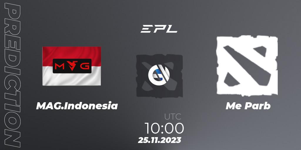 MAG.Indonesia vs Me Parb: Match Prediction. 25.11.2023 at 10:00, Dota 2, EPL World Series: Southeast Asia Season 1