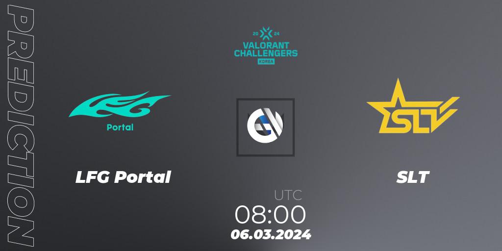 LFG Portal vs SLT: Match Prediction. 06.03.2024 at 08:00, VALORANT, VALORANT Challengers Korea 2024: Split 1