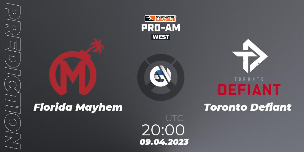 Florida Mayhem vs Toronto Defiant: Match Prediction. 09.04.23, Overwatch, Overwatch League 2023 - Pro-Am