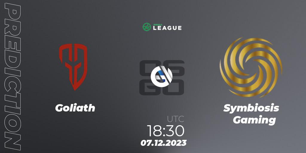 Goliath vs Symbiosis Gaming: Match Prediction. 07.12.2023 at 18:30, Counter-Strike (CS2), ESEA Season 47: Open Division - South Africa