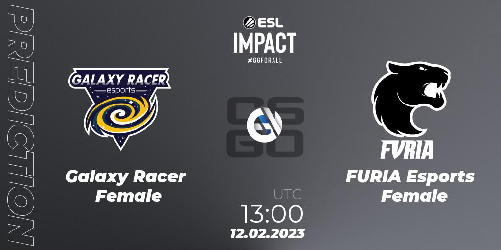 Galaxy Racer Female vs FURIA Esports Female: Match Prediction. 12.02.2023 at 12:00, Counter-Strike (CS2), ESL Impact Katowice 2023