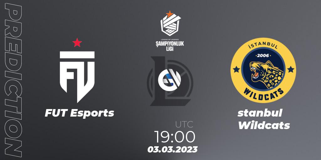 FUT Esports vs İstanbul Wildcats: Match Prediction. 03.03.2023 at 19:00, LoL, TCL Winter 2023 - Group Stage