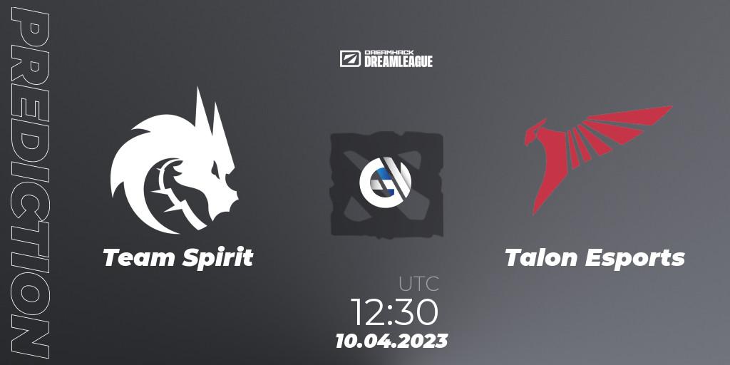 Team Spirit vs Talon Esports: Match Prediction. 10.04.23, Dota 2, DreamLeague Season 19 - Group Stage 1