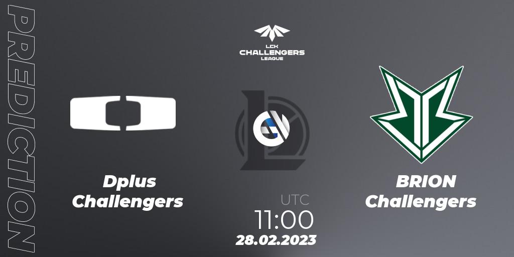 Dplus Challengers vs BRION Challengers: Match Prediction. 28.02.23, LoL, LCK Challengers League 2023 Spring