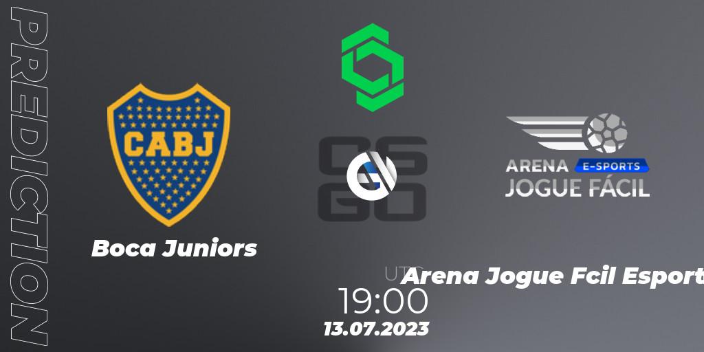 Boca Juniors vs Arena Jogue Fácil Esports: Match Prediction. 13.07.2023 at 19:30, Counter-Strike (CS2), CCT South America Series #8