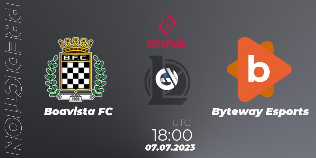 Boavista FC vs Byteway Esports: Match Prediction. 15.06.2023 at 18:00, LoL, LPLOL Split 2 2023 - Group Stage
