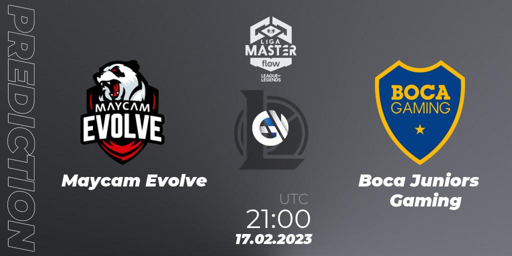 Maycam Evolve vs Boca Juniors Gaming: Match Prediction. 17.02.2023 at 21:00, LoL, Liga Master Opening 2023 - Group Stage