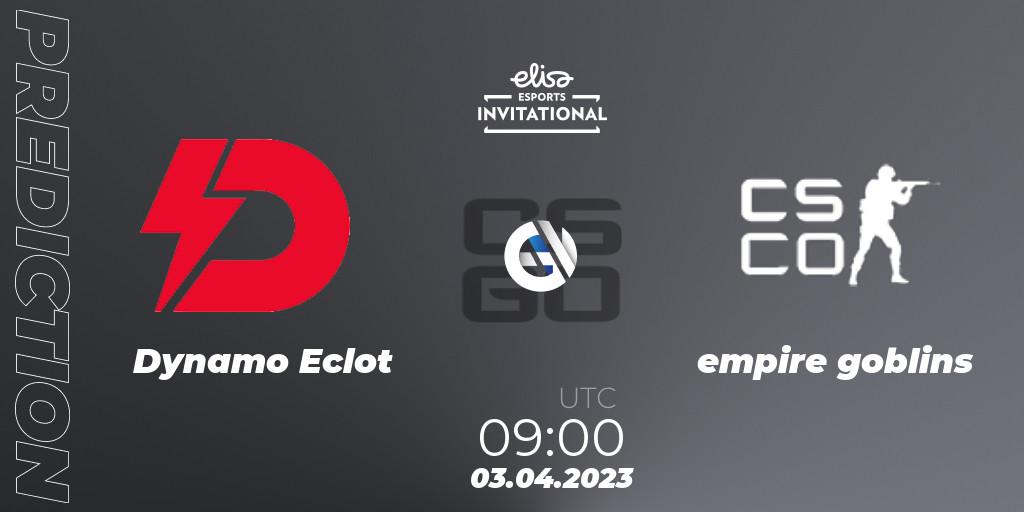 Dynamo Eclot vs empire goblins: Match Prediction. 03.04.23, CS2 (CS:GO), Elisa Invitational Spring 2023 Contenders