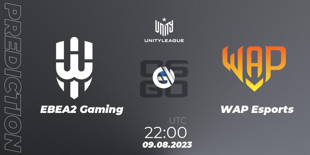 EBEA2 Gaming vs WAP Esports: Match Prediction. 09.08.2023 at 22:00, Counter-Strike (CS2), LVP Unity League Argentina 2023