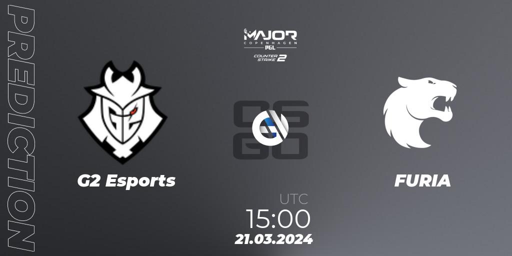 G2 Esports vs FURIA: Match Prediction. 21.03.24, CS2 (CS:GO), PGL CS2 Major Copenhagen 2024