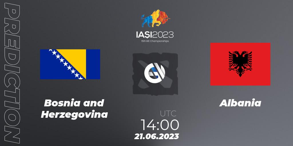 Bosnia and Herzegovina vs Albania: Match Prediction. 21.06.2023 at 14:12, Dota 2, IESF Europe B Qualifier 2023