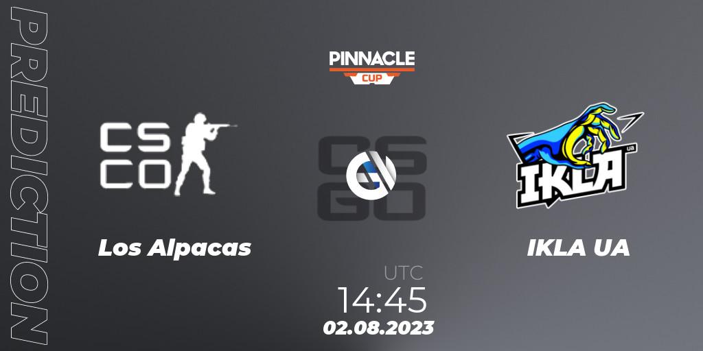 Los Alpacas vs IKLA UA: Match Prediction. 02.08.2023 at 14:45, Counter-Strike (CS2), Pinnacle Cup V