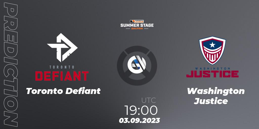 Toronto Defiant vs Washington Justice: Match Prediction. 06.08.23, Overwatch, Overwatch League 2023 - Summer Stage Qualifiers