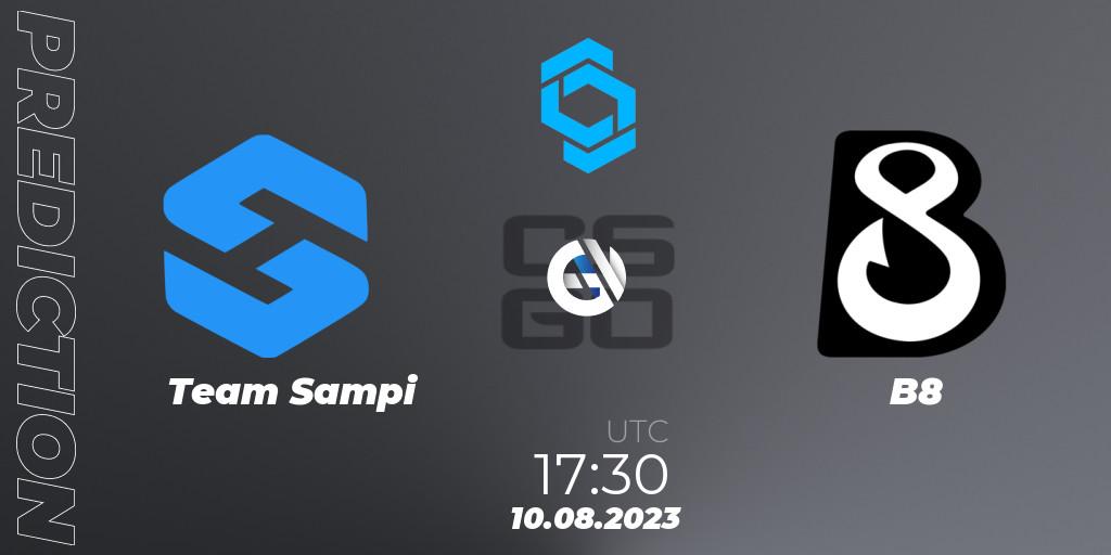 Team Sampi vs B8: Match Prediction. 10.08.2023 at 17:30, Counter-Strike (CS2), CCT East Europe Series #1