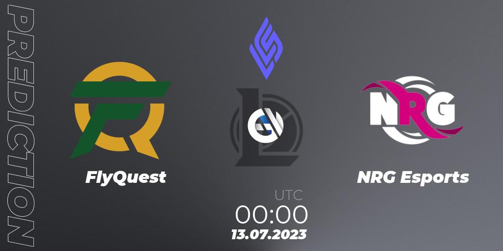 FlyQuest vs NRG Esports: Match Prediction. 12.07.23, LoL, LCS Summer 2023 - Group Stage