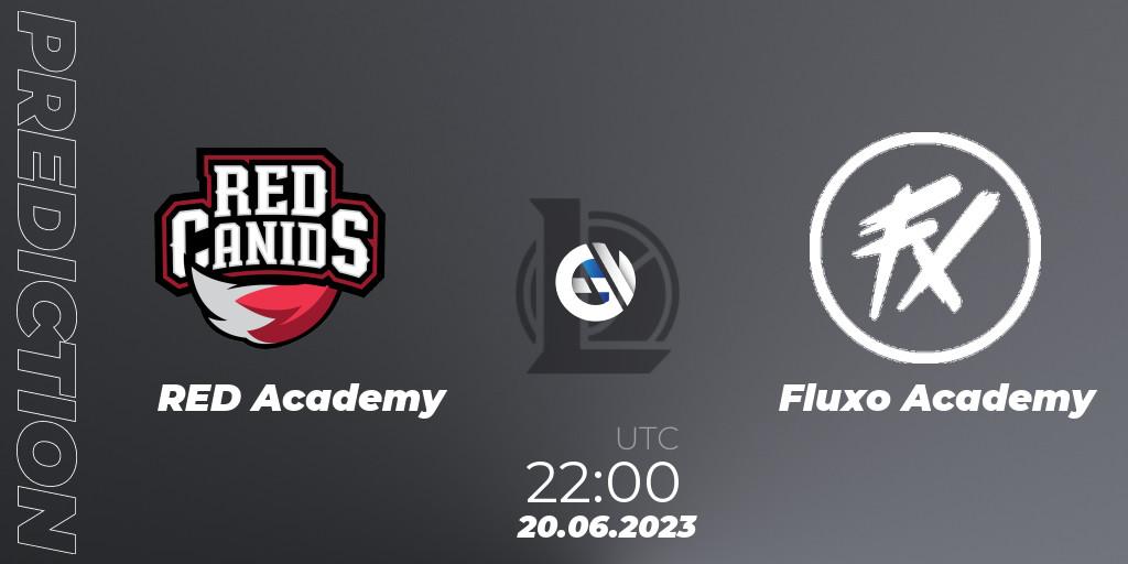 RED Academy vs Fluxo Academy: Match Prediction. 20.06.2023 at 22:00, LoL, CBLOL Academy Split 2 2023 - Group Stage