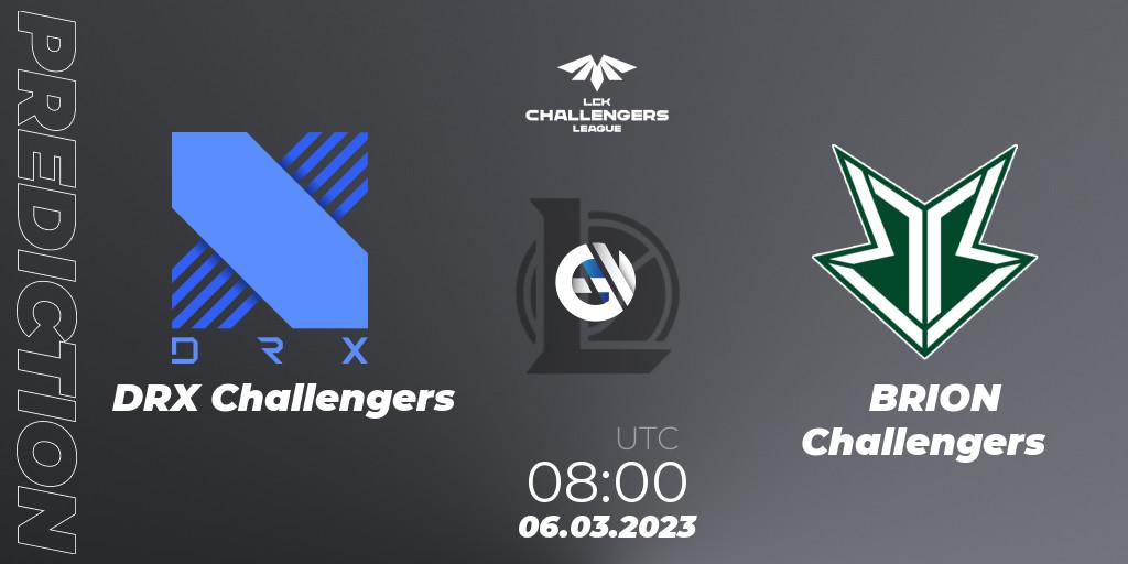 DRX Challengers vs Brion Esports Challengers: Match Prediction. 06.03.23, LoL, LCK Challengers League 2023 Spring