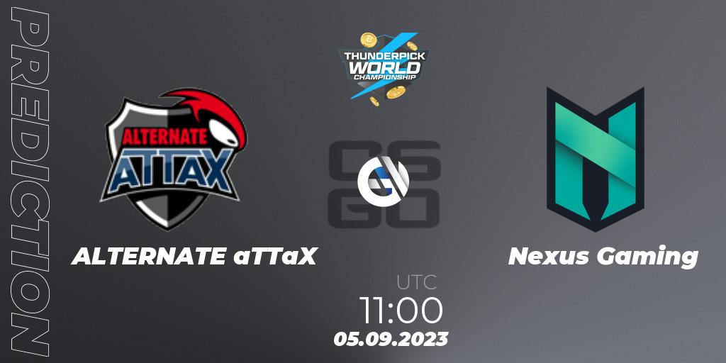 ALTERNATE aTTaX vs Nexus Gaming: Match Prediction. 05.09.2023 at 11:00, Counter-Strike (CS2), Thunderpick World Championship 2023: European Series #2