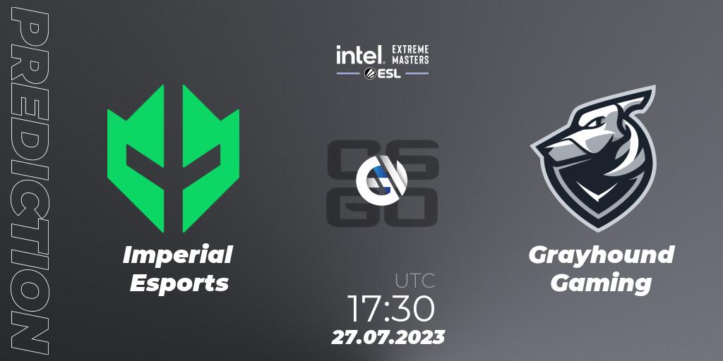 Imperial Esports vs Grayhound Gaming: Match Prediction. 27.07.23, CS2 (CS:GO), IEM Cologne 2023 - Play-In