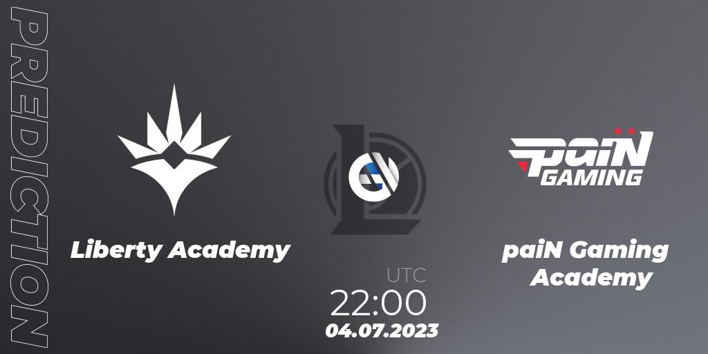 Liberty Academy vs paiN Gaming Academy: Match Prediction. 04.07.2023 at 22:00, LoL, CBLOL Academy Split 2 2023 - Group Stage