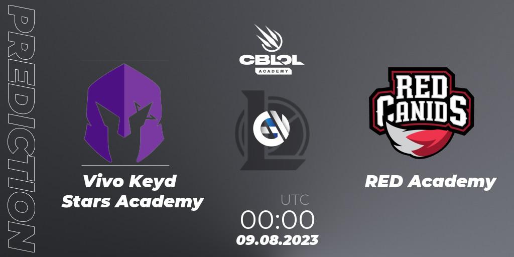 Vivo Keyd Stars Academy vs RED Academy: Match Prediction. 09.08.2023 at 00:00, LoL, CBLOL Academy Split 2 2023 - Group Stage