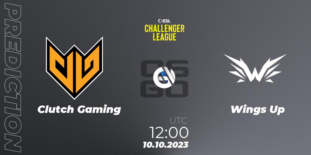 Clutch Gaming vs Wings Up: Match Prediction. 10.10.2023 at 12:00, Counter-Strike (CS2), ESL Challenger League Season 46: Asia-Pacific