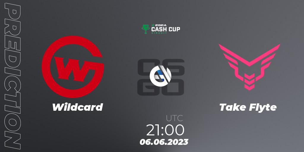 Wildcard vs Take Flyte: Match Prediction. 06.06.23, CS2 (CS:GO), ESEA Cash Cup Circuit Season 1 Finals