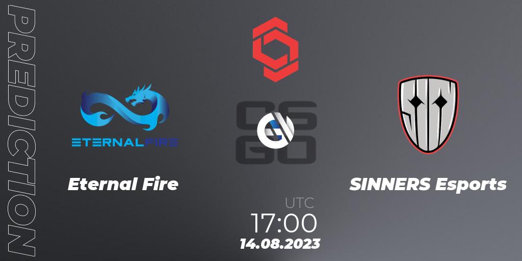 Eternal Fire vs SINNERS Esports: Match Prediction. 14.08.23, CS2 (CS:GO), CCT Central Europe Series #7