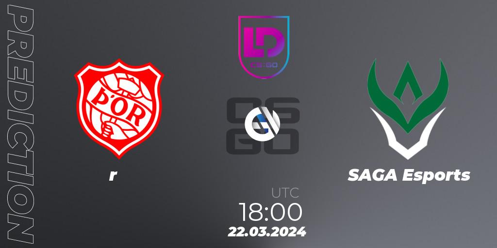 Þór vs SAGA Esports: Match Prediction. 22.03.2024 at 18:00, Counter-Strike (CS2), Icelandic Esports League Season 8