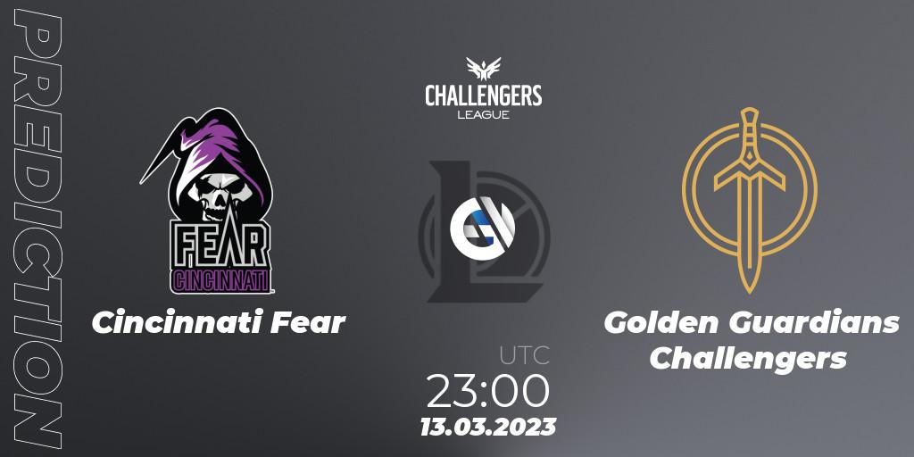 Cincinnati Fear vs Golden Guardians Challengers: Match Prediction. 13.03.23, LoL, NACL 2023 Spring - Playoffs