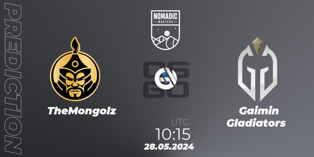 TheMongolz vs Gaimin Gladiators: Match Prediction. 28.05.2024 at 10:05, Counter-Strike (CS2), MESA Nomadic Masters: Spring 2024