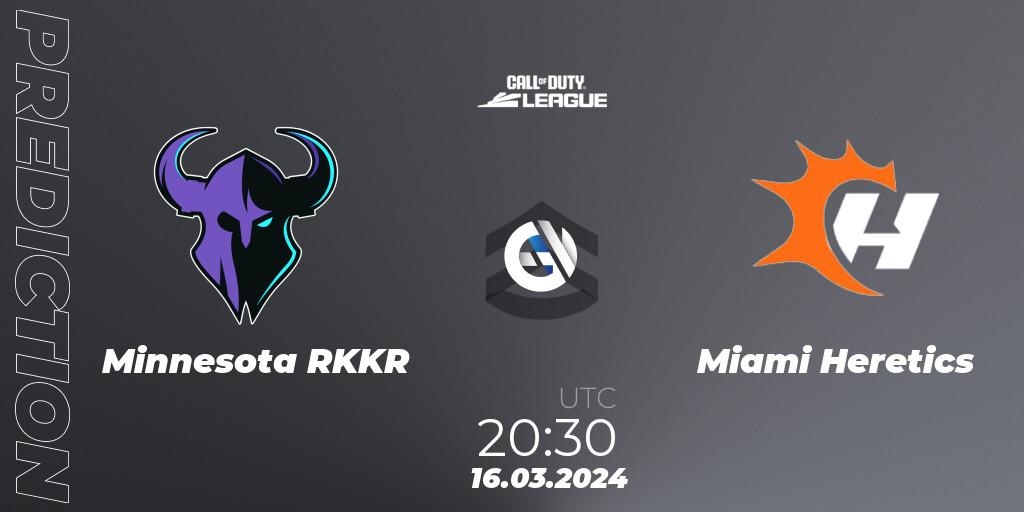 Minnesota RØKKR vs Miami Heretics: Match Prediction. 16.03.24, Call of Duty, Call of Duty League 2024: Stage 2 Major Qualifiers