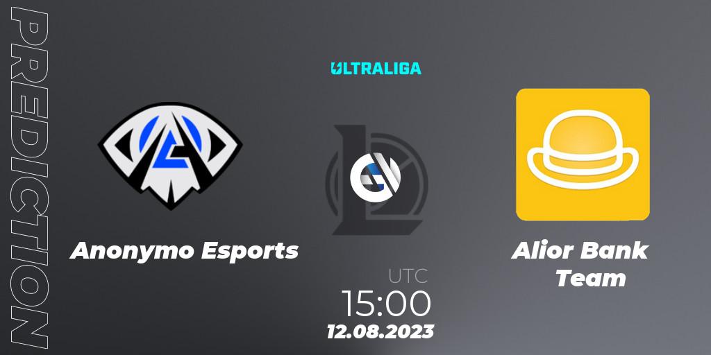 Anonymo Esports vs Alior Bank Team: Match Prediction. 12.08.2023 at 15:00, LoL, Ultraliga Season 10 - Playoffs
