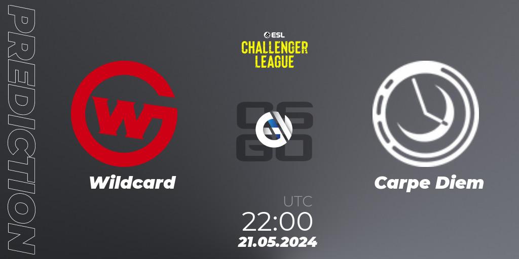 Wildcard vs Carpe Diem: Match Prediction. 21.05.2024 at 22:00, Counter-Strike (CS2), ESL Challenger League Season 47: North America