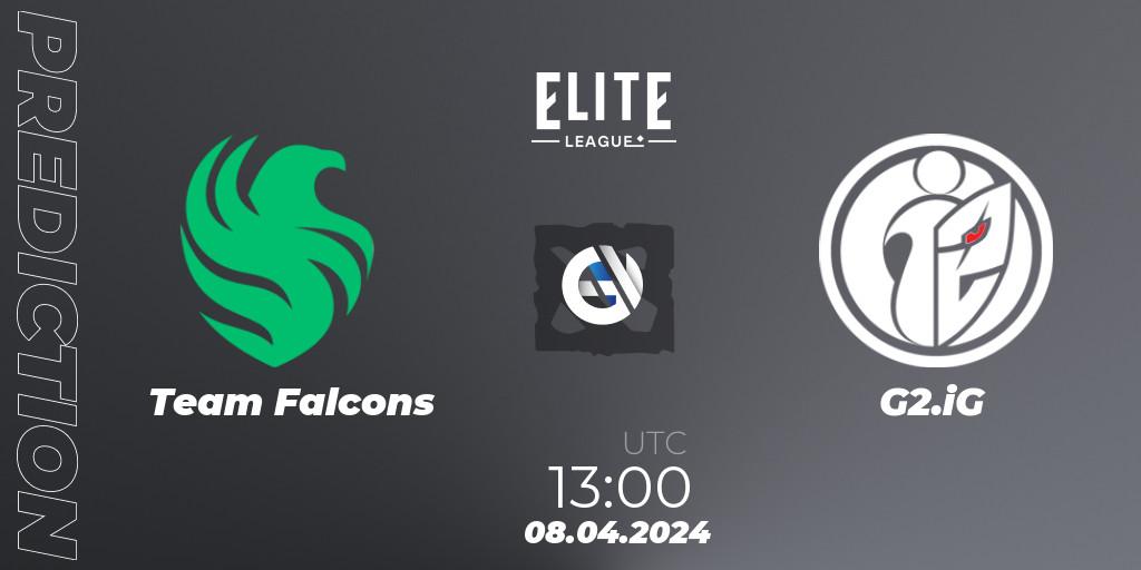 Team Falcons vs G2.iG: Match Prediction. 08.04.2024 at 13:19, Dota 2, Elite League: Round-Robin Stage