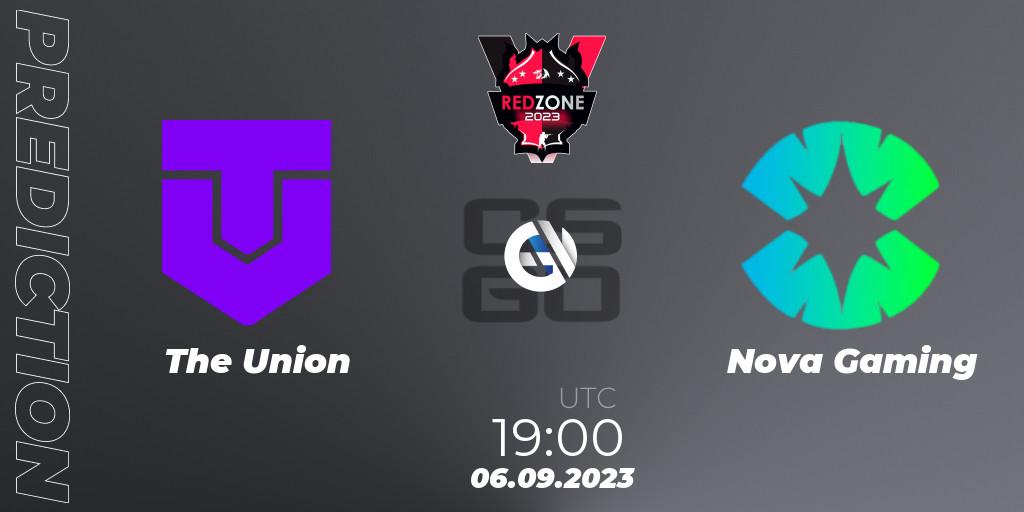 The Union vs Nova Gaming: Match Prediction. 06.09.2023 at 19:00, Counter-Strike (CS2), RedZone PRO League 2023 Season 6