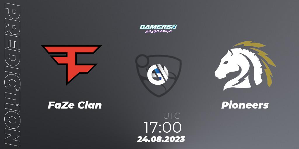 FaZe Clan vs Pioneers: Match Prediction. 24.08.2023 at 17:15, Rocket League, Gamers8 2023