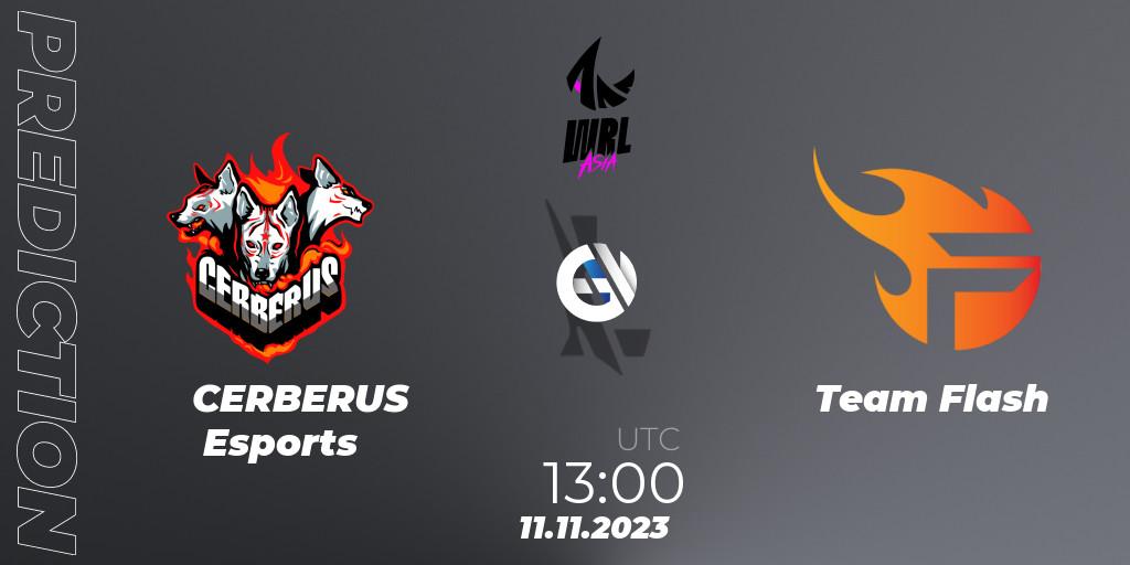 CERBERUS Esports vs Team Flash: Match Prediction. 11.11.2023 at 13:00, Wild Rift, WRL Asia 2023 - Season 2 - Regular Season