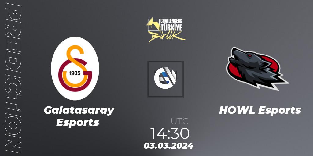 Galatasaray Esports vs HOWL Esports: Match Prediction. 03.03.24, VALORANT, VALORANT Challengers 2024 Turkey: Birlik Split 1