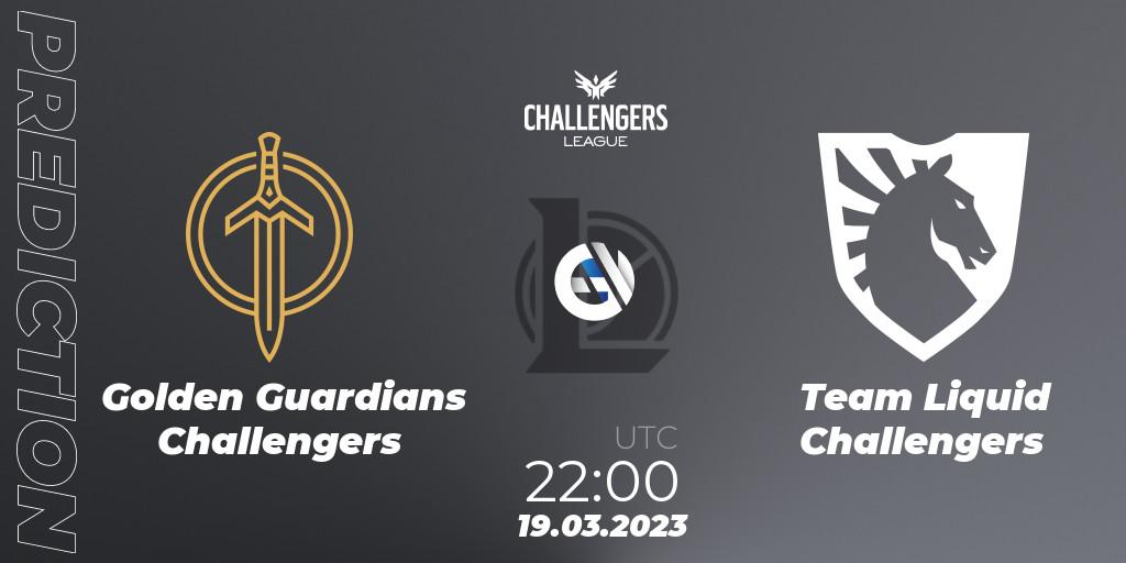 Golden Guardians Challengers vs Team Liquid Challengers: Match Prediction. 19.03.23, LoL, NACL 2023 Spring - Playoffs