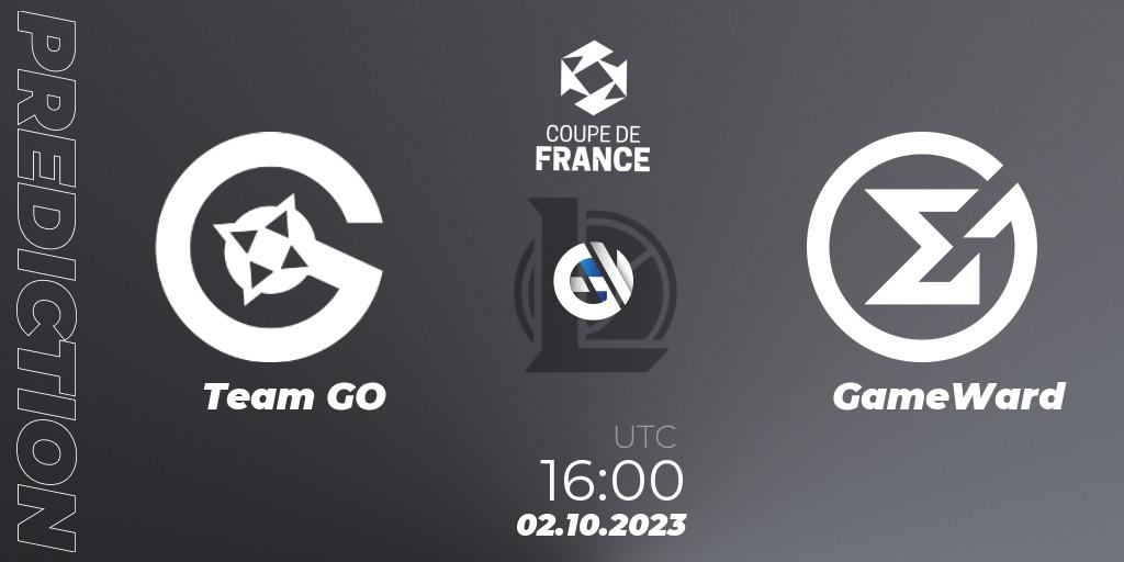 Team GO vs GameWard: Match Prediction. 02.10.23, LoL, Coupe de France 2023