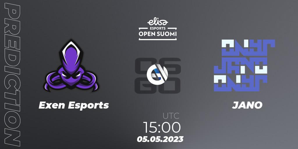 Exen Esports vs JANO: Match Prediction. 05.05.23, CS2 (CS:GO), Elisa Open Suomi Season 5