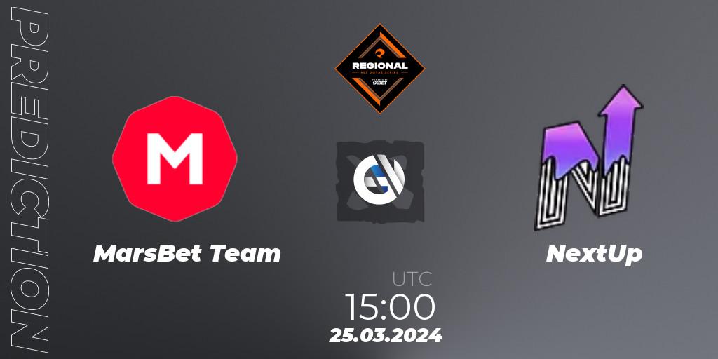 MarsBet Team vs NextUp: Match Prediction. 25.03.24, Dota 2, RES Regional Series: EU #1