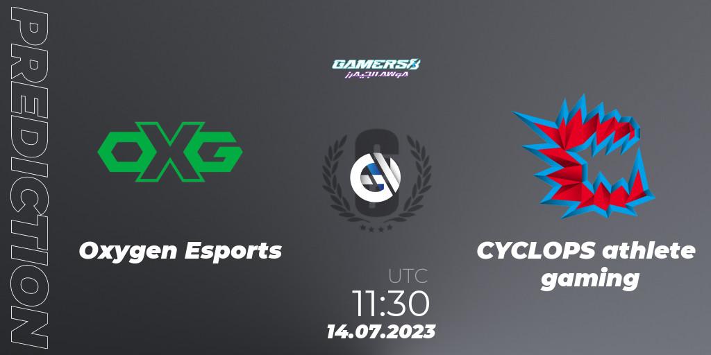 Oxygen Esports vs CYCLOPS athlete gaming: Match Prediction. 14.07.2023 at 11:30, Rainbow Six, Gamers8 2023