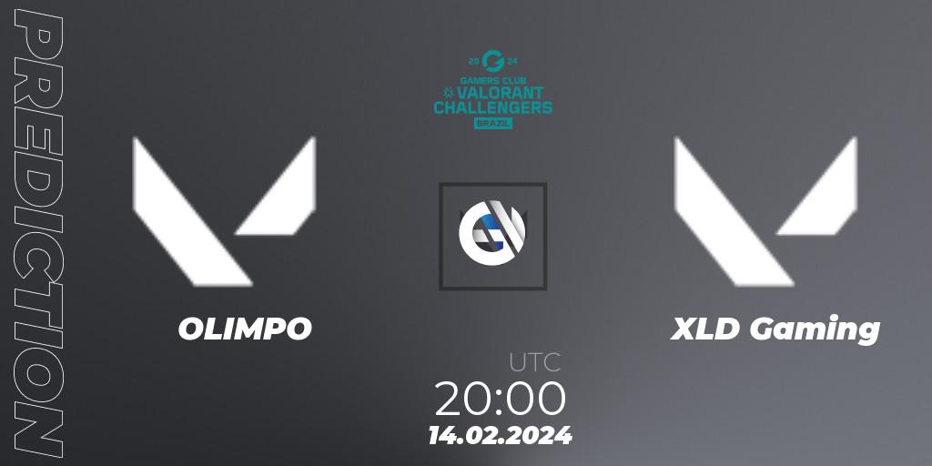 OLIMPO vs XLD Gaming: Match Prediction. 14.02.2024 at 20:00, VALORANT, VALORANT Challengers Brazil 2024: Split 1