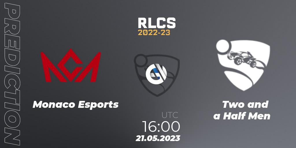 Monaco Esports vs Two and a Half Men: Match Prediction. 21.05.2023 at 16:00, Rocket League, RLCS 2022-23 - Spring: Europe Regional 2 - Spring Cup: Closed Qualifier