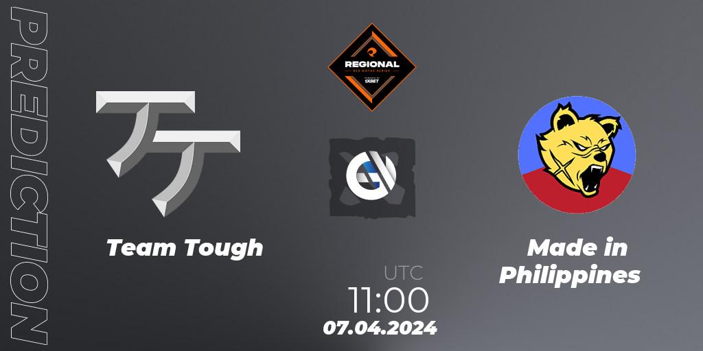 Team Tough vs Made in Philippines: Match Prediction. 07.04.24, Dota 2, RES Regional Series: SEA #2
